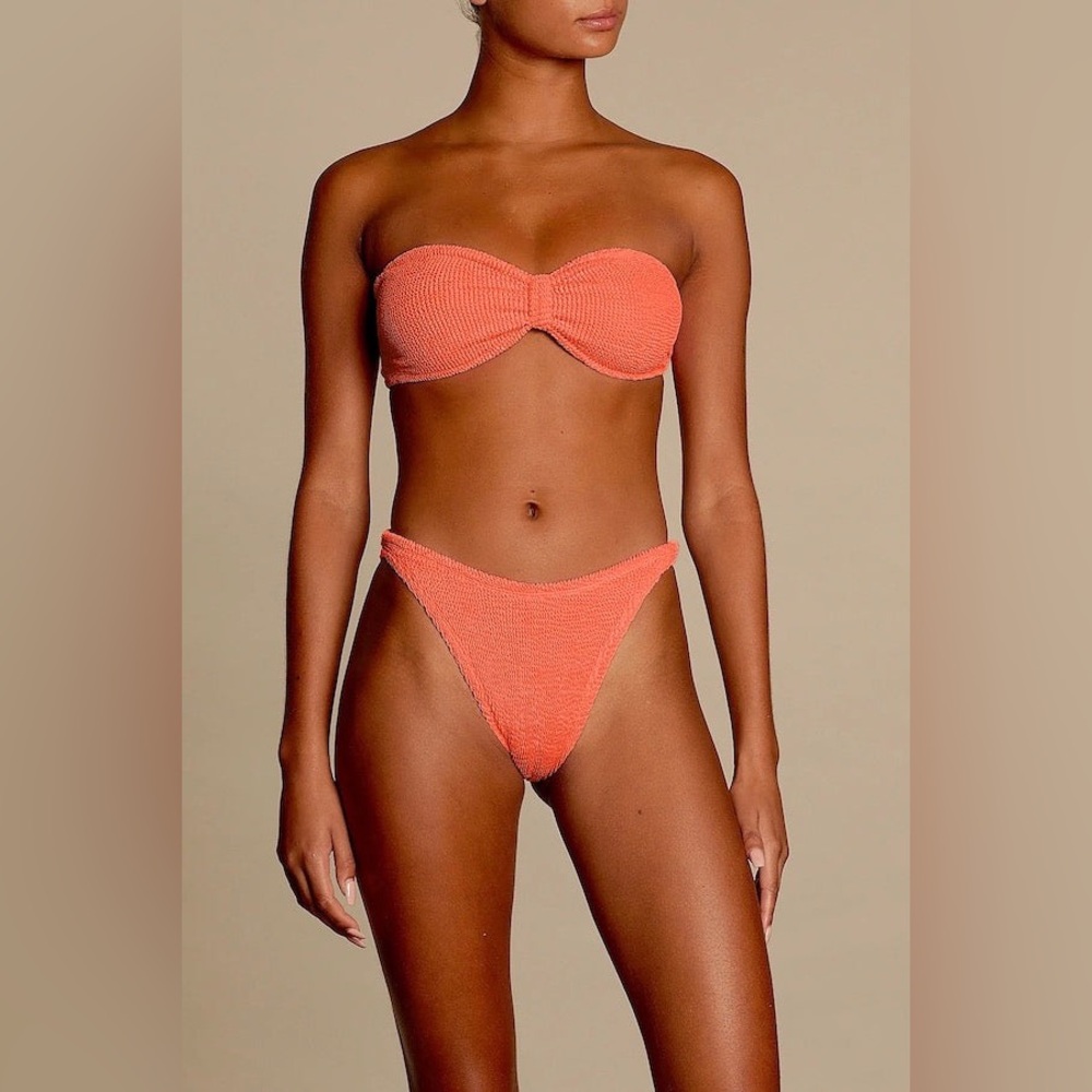 HUNZA G JEAN Neon Orange NWT - Picture 5 of 6